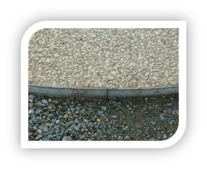 Road Edge aluminium forming circle detail Ireland