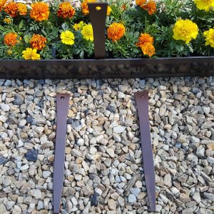 Alustyle-brown-metal-edging-stakes ireland