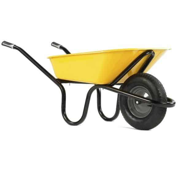 Haemmerlin Alpha Original 90ltr Yellow Wheelbarrow - Landscape Depot