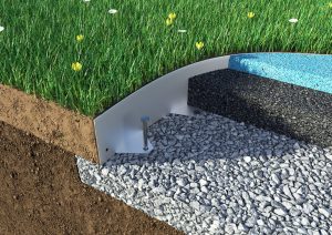 safe edge L profile with playground surface Ireland
